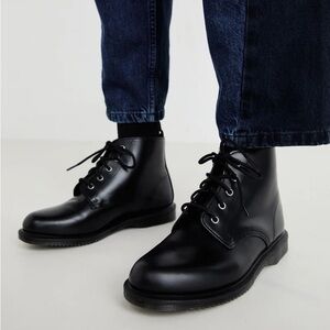 Dr. Martens Emmeline black leather boots